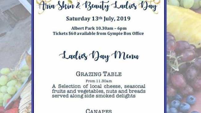 Ladies Day - what you get