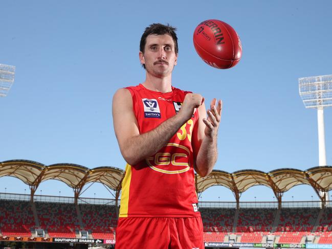 Gold Coast Suns training ahead of their first ever VFL grand final. VFL player Charlie Constable ready for the big weekend games.  The Suns are chasing the first piece of silverware for the club. Picture Glenn Hampson