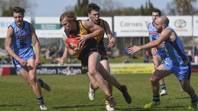 Glenelg forward Josh Scott will return from a broken arm. Picture: Naomi Jellicoe