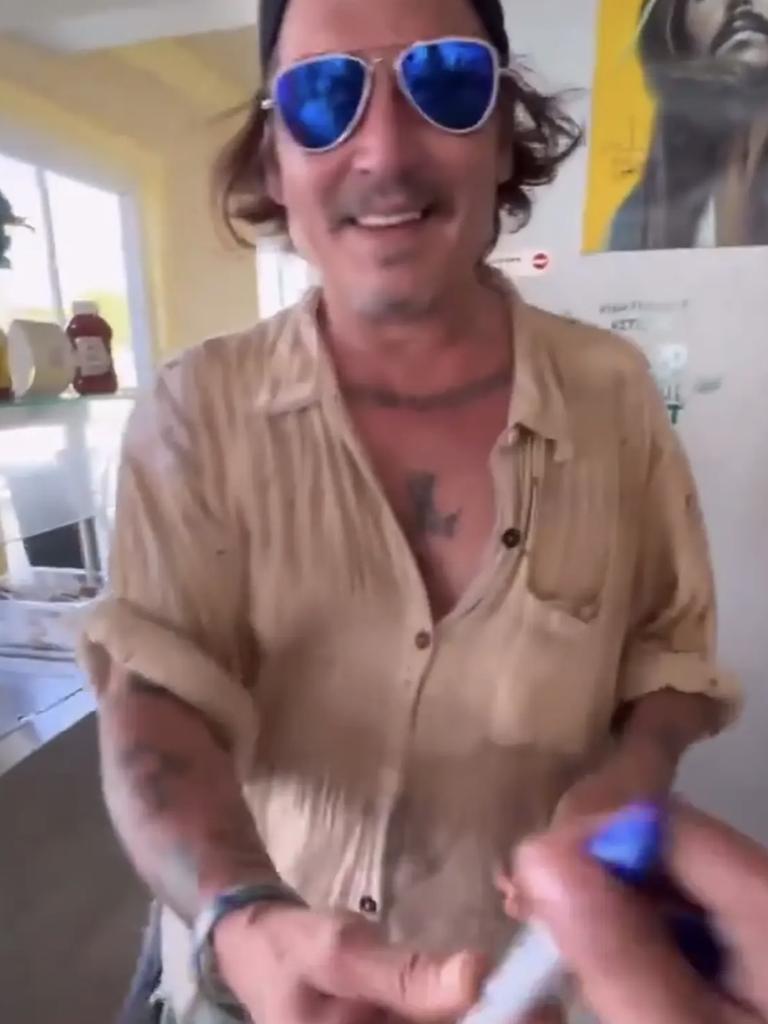 Depp has surfaced on a holiday in the Bahamas. Picture: Instagram