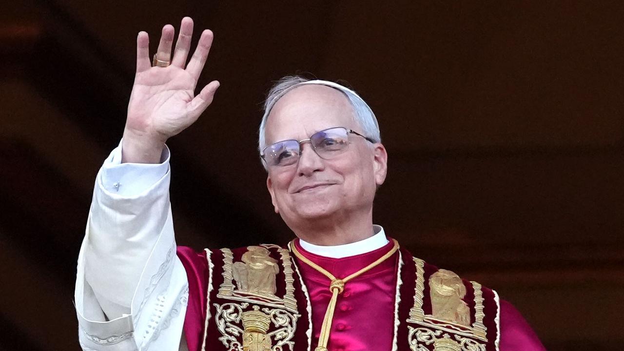 The newly elected Pontiff, Pope Leo XIV is seen for the first time from the Vatican balcony on May 8, 2025 in Vatican City, Vatican. White smoke was seen over the Vatican as the Conclave of Cardinals took just two days to elect Cardinal Robert Francis Prevost, who will be known as Pope Leo (Leone) XIV, as the 267th Supreme Pontiff. Picture: Christopher Furlong/Getty Images