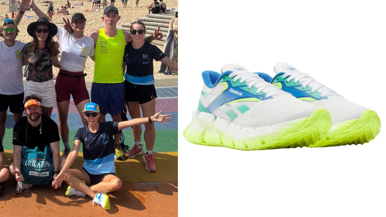 Stand out in these neon Reeboks. Image: Tara Meakins & Reebok