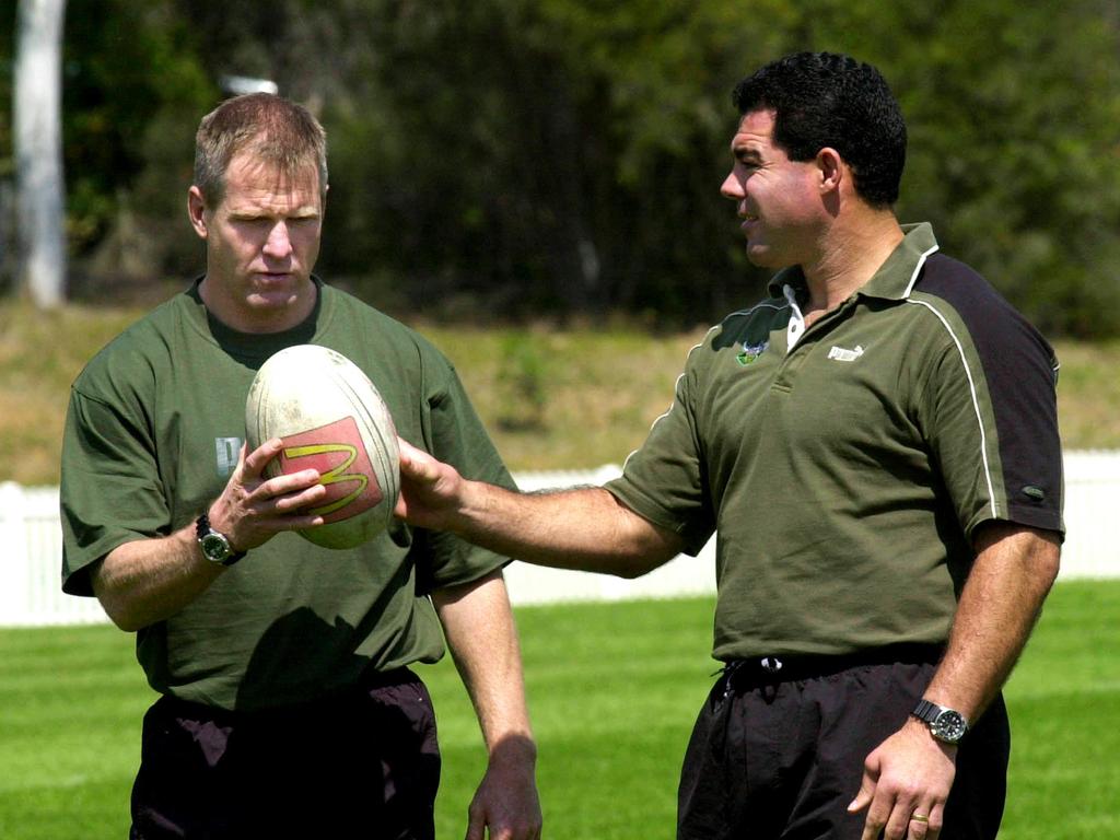 Mal Meninga & Matthew Elliott in 2002.