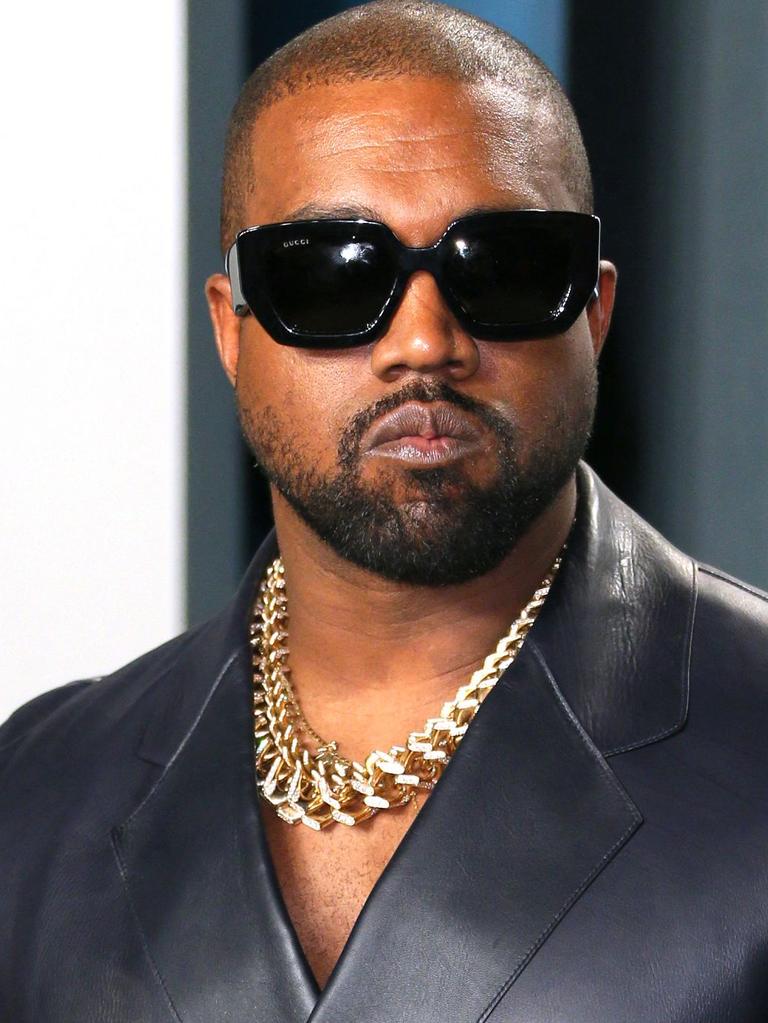 Kanye was seen wearing a wedding ring last week. Picture: Jean-Baptiste Lacroix / AFP