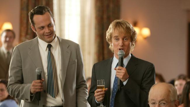 Vince Vaughn and Owen Wilson in a scene from the movie Wedding Crashers (2005).