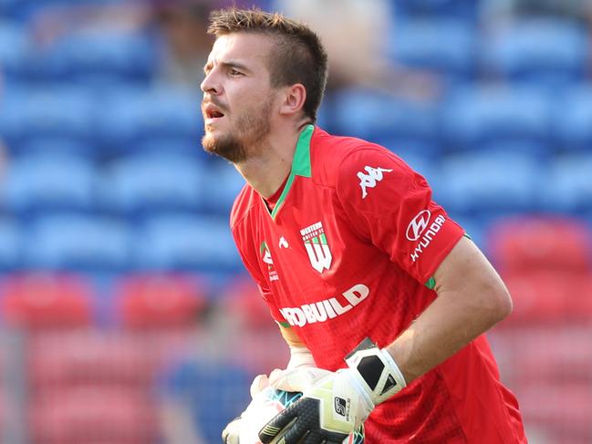 NEWCASTLE, AUSTRALIA - FEBRUARY 01: Filip Kurto of Western United during the round 17 A-League match between the Newcastle Jets and Western United at McDonald Jones Stadium on February 01, 2020 in Newcastle, Australia. (Photo by Tony Feder/Getty Images)