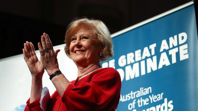 Gillian Triggs speaks at a function at Sydney Town Hall earlier this month. Photo: Getty Images