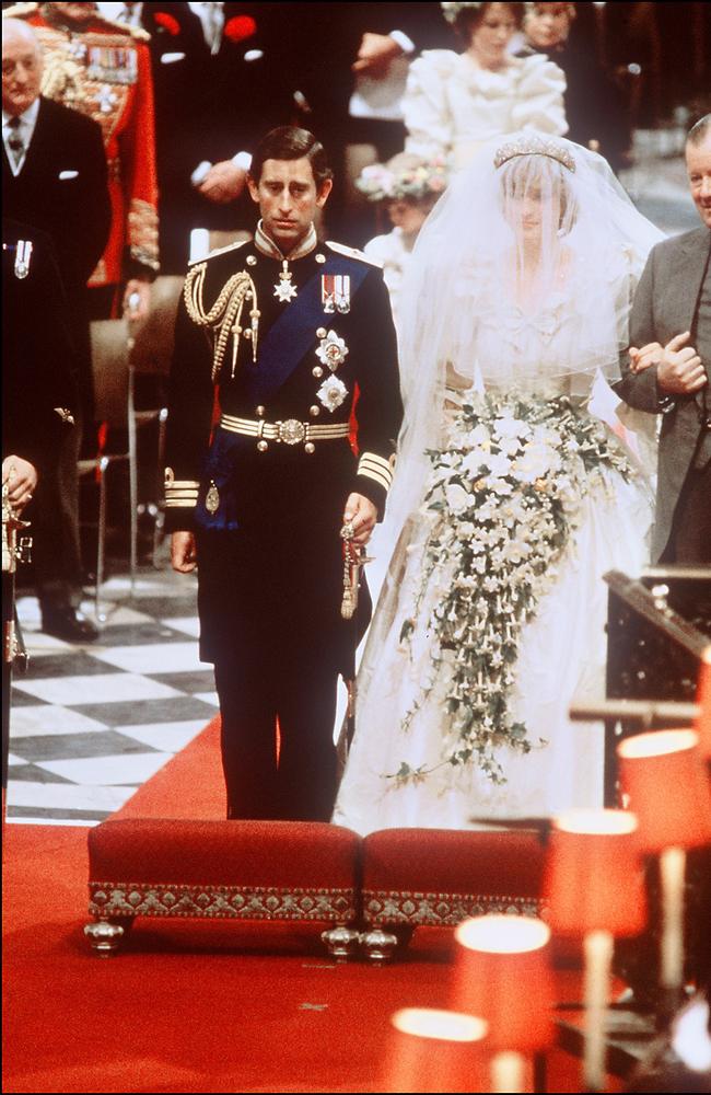 Charles and Diana on their 1981 wedding day