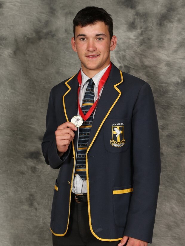 Immanuel cricketer James Reuther was awarded the SAAS bowler of the year in 2019/20 Picture: Supplied, SAAS