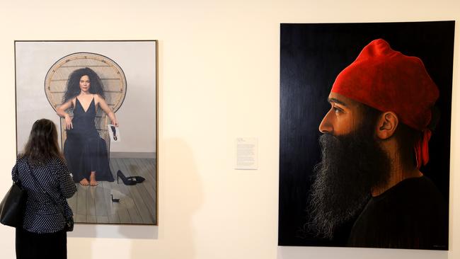 The Archibald Prize 2020 exhibition at the Art Gallery of NSW. Picture: NCA NewsWire / Damian Shaw