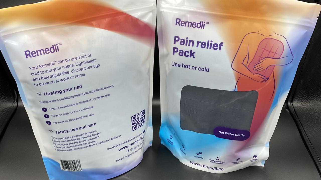 Remedii is a range of wearable hot/cold pain relief pads.