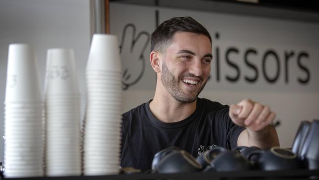 Small business owner Jayke Cuschieri. Picture: AAP/Sarah Marshall