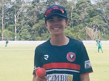 Surfers Paradise youngster Brodie Phelan claimed 5-30 from his eight overs in Cricket Gold Coast third grade against Green Mountain Tamborine Canungra. Picture: Supplied