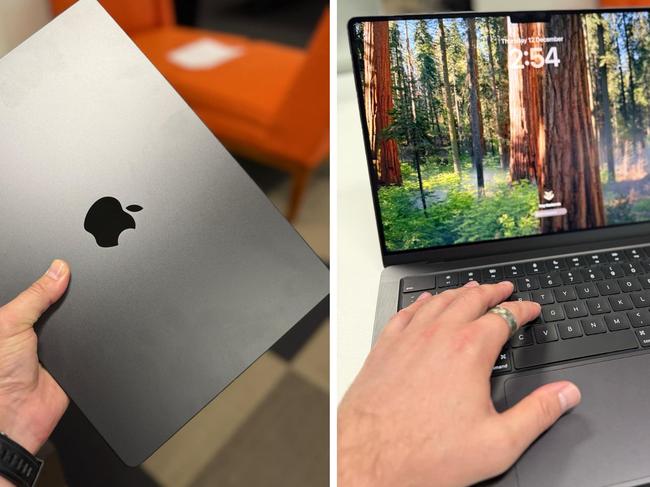 News.com.au checkout has reviewed the latest MacBook Pro, which is optimised with Apple Intelligence. Picture: Troy Nankervis