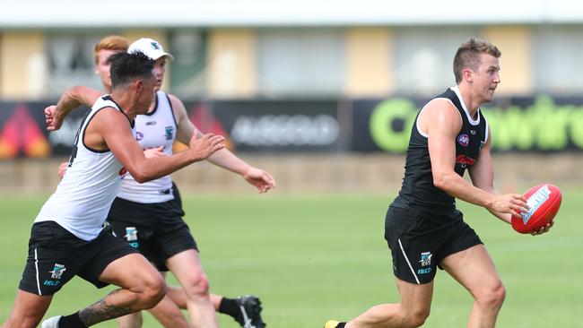 Jack Trengove at training. Ken Hinkley he is on the brink of an AFL recall. Picture: Tait Schmaal                        <a capiid="e74cc268e77411332e8517271d7e883a" class="capi-video">Special round for Motlop</a>