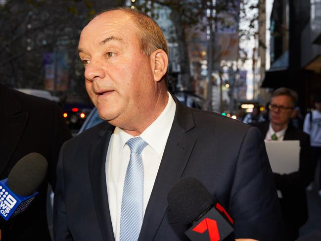 Daryl Maguire leaving the ICAC hearing. Picture: Erik Anderson/AAP