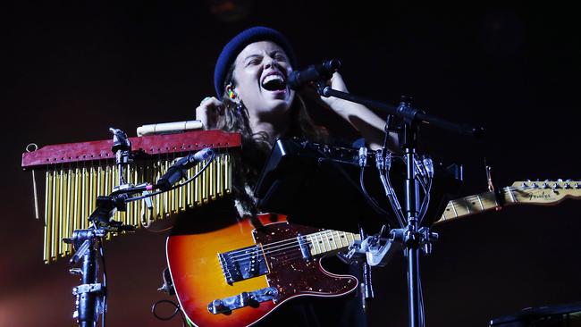 Tash Sultana performing at Bluesfest in 2019. Jane Dempster/The Australian.