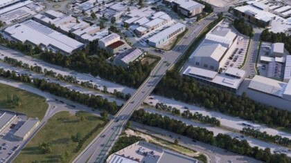 Planned overpass on the M1 on the northern Gold Coast.