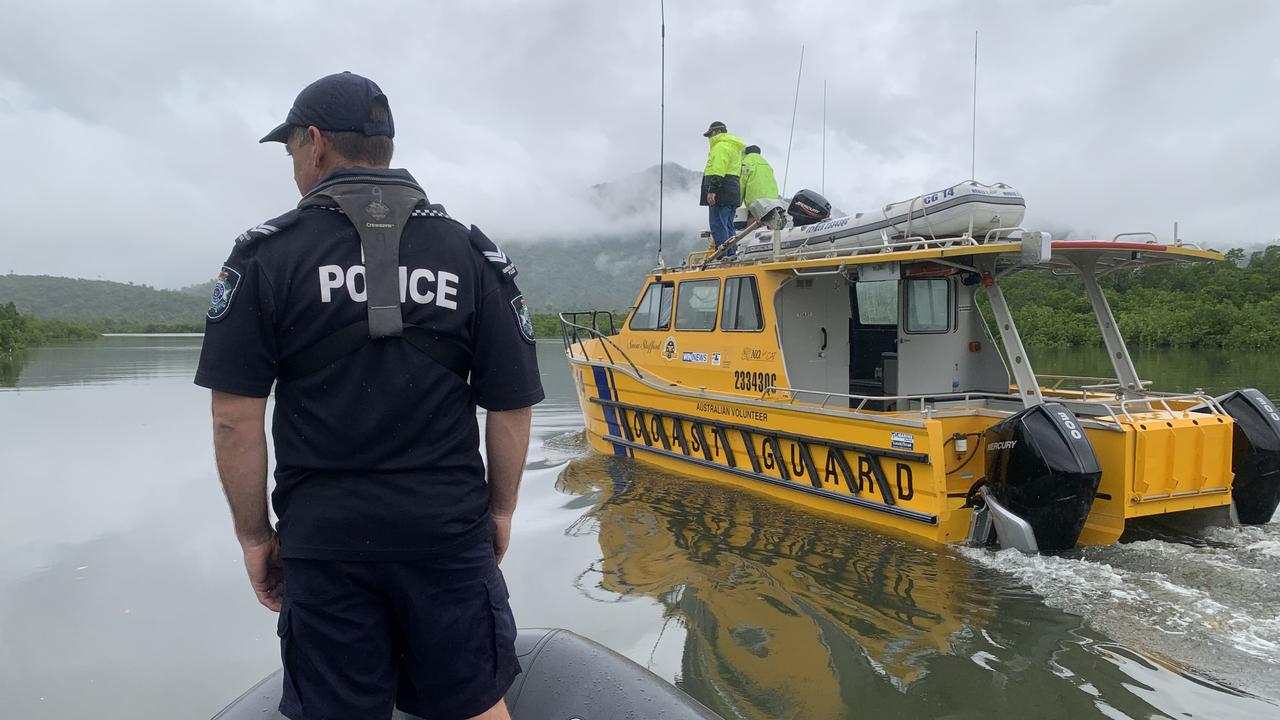 Police search waters off Hinchinbrook Island for the missing man Andrew Heard. Picture Supplied