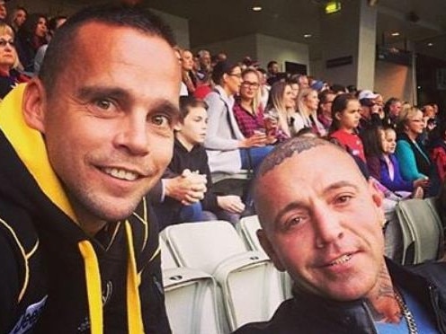 News . Jake King and Toby Mitchell together at a sporting event . Credit Instagram