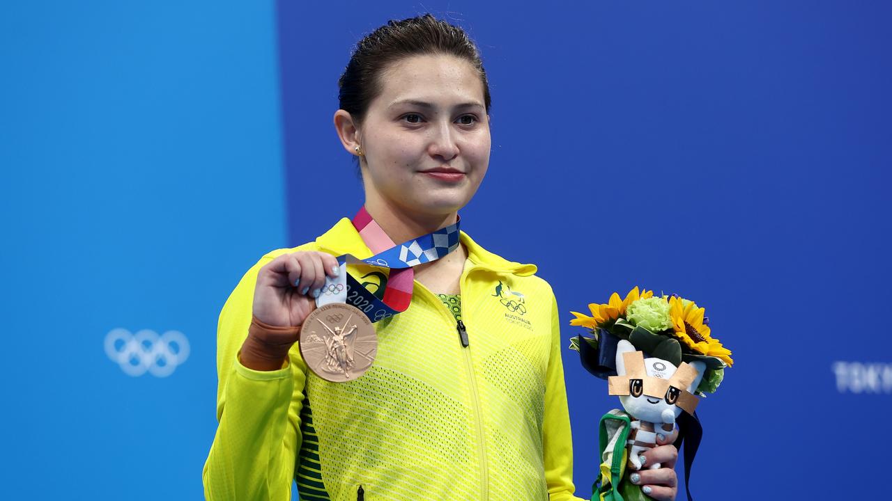 Melissa Wu, who won gold in the diving in Tokyo, may not compete at another Olympics. (Photo by Clive Rose/Getty Images)