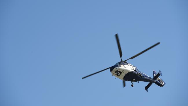 The police air wing was called in after a driver allegedly attempted to evade police in Wantirna South. Picture: Jason Sammon.