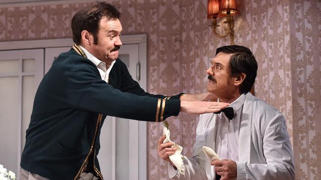 Stephen Hall as Basil and Syd Brisbane as Manuel. Picture: Ellen Smith