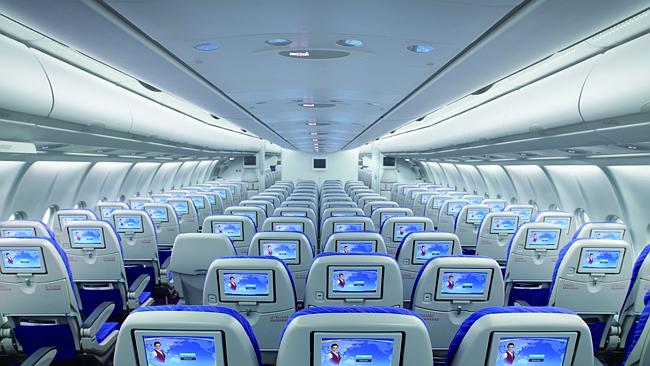 Supplied Travel China Southern A330-200 plane interior. For Escape travel news. Picture: Supplied