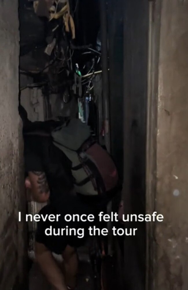 Tara said the tour takes you through the different industries in the slums and ‘you get to see daily life’. Picture: TikTok/tarkatims