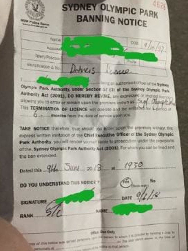 Many festivalgoers are not happy about the six-month banning notices. Picture: Facebook/Sniff Off