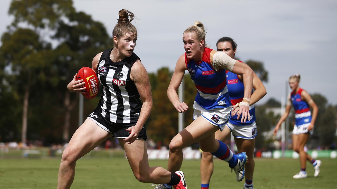 Collingwood will face Brisbane on the Western Bulldog’s home deck – Whitten Oval. Picture: Getty Images