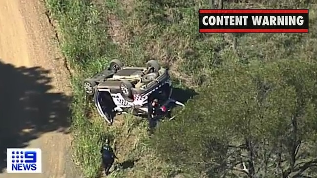 Police crash on way to horror dam crash (9 News)