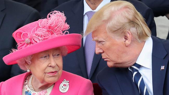 Donald Trump still claims he was Queen Elizabeth’s “favourite president”. Picture: Chris Jackson/Pool/AFP