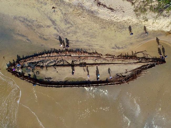 The Buster was wrecked in Woolgoolga in 1893.  Picture: James McLennan