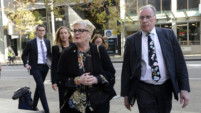 Senator Linda Reynolds arrives at the Federal Court on Monday: NewsWire / Sharon Smith