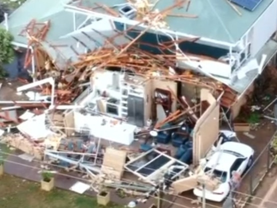 Homes have been decimated by the cyclone.