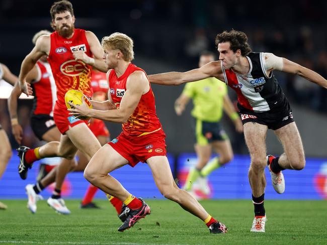 Bodhi Uwland impressed again for the Suns. Picture: Michael Willson/AFL Photos
