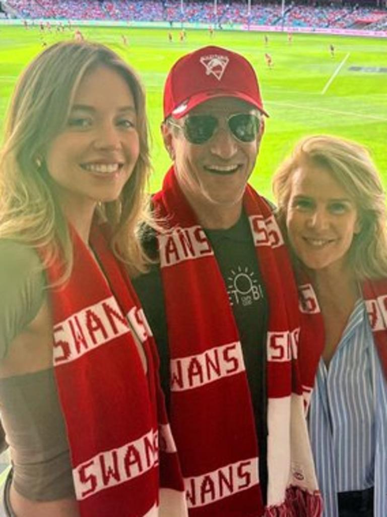 Sydney enjoying the Swans. Picture: Twitter