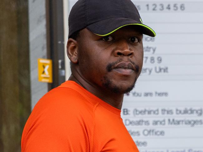 Alleged stalker Reynolds Mandisi Dube leaves Darwin Local Court on Tuesday February 11, 2025. Picture: Pema Tamang Pakhrin