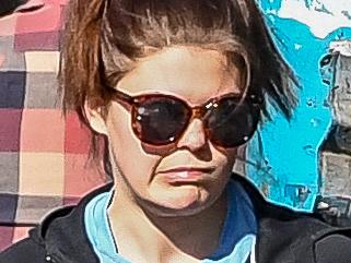 Disgraced wellness blogger Belle Gibson shops at an organic food store in Northcote. Tuesday, 7th September... 9:10am. Picture: Jake Nowakowski