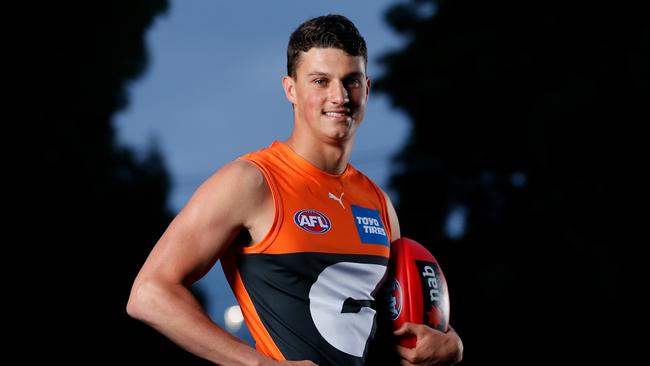 Finn Callaghan will make his AFL debut for the Giants against reigning premier Melbourne on Saturday night. Picture: Getty Images