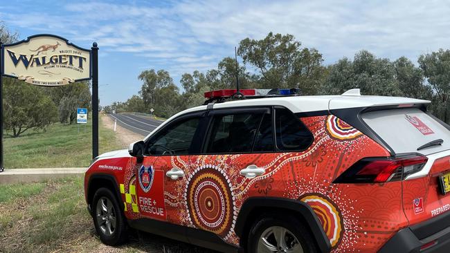 Local elders and fire crew team together to help community. Photo: Fire and Rescue NSW