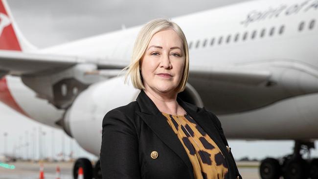 Chief of Aviation at Melbourne Airport Lorie Argus. Picture: Mark Stewart