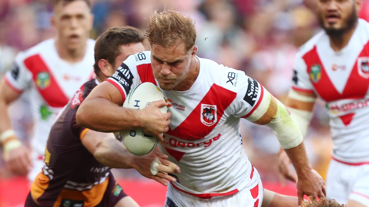 Jack de Belin will play for the Dragons in their clash with Western Suburbs in NSW Cup on Saturday. Picture: Chris Hyde/Getty Images