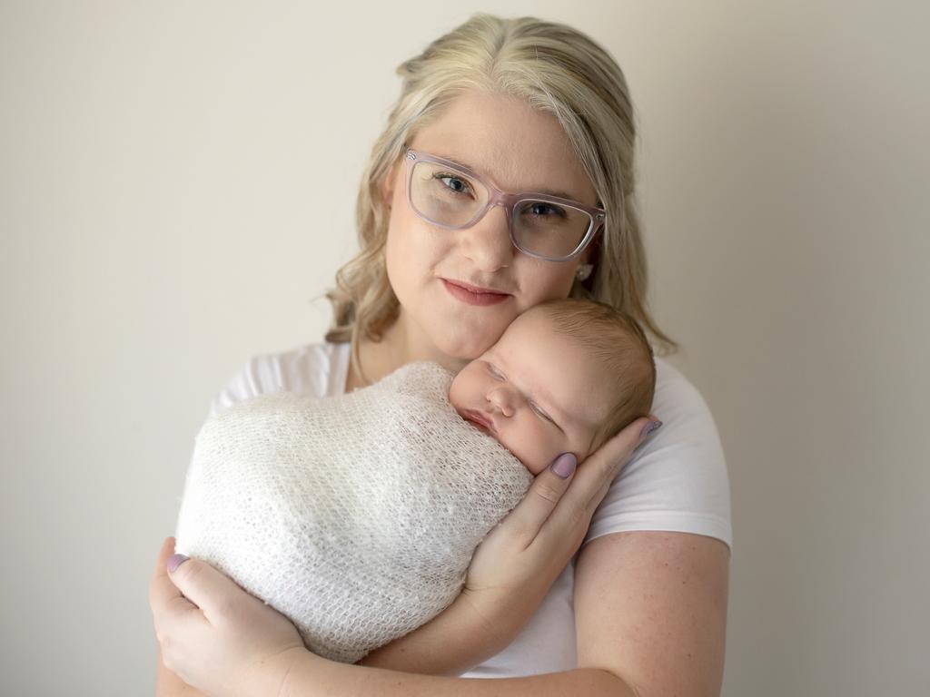 WOMEN'S HEALTH: WHE Darling Downs co-ordinator Ash Webb with her seven-week-old son Spencer.