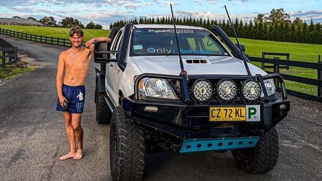 Lachlan Smith was just 18 when a car he was a passenger in crashed. Picture: Supplied