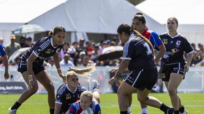 Women's Koori Knockout grand final, Redfern All Blacks vs Newcastle Yowies. Picture: Andrea Francolini