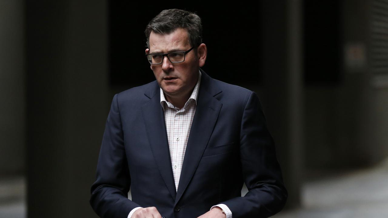 Victorian Premier Daniel Andrews announced a record daily number of infections on Tuesday. Picture: Darrian Traynor/Getty Images