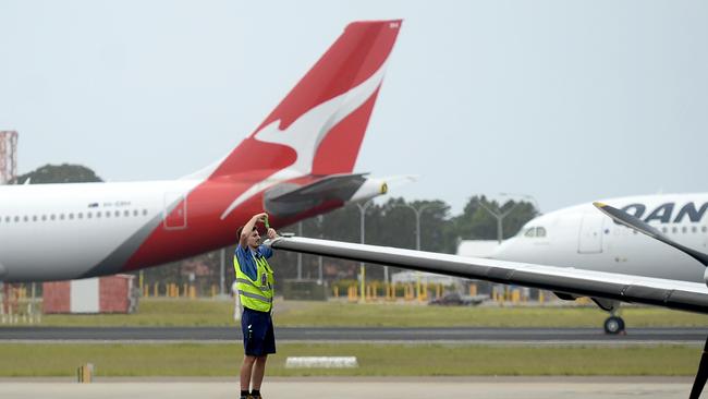 There are exceptions to the winners and losers story. Qantas is the most prominent. Picture: NCA NewsWire / Jeremy Piper