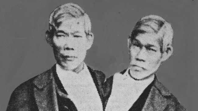 Eng Bunker and Chang Bunker in 1870.